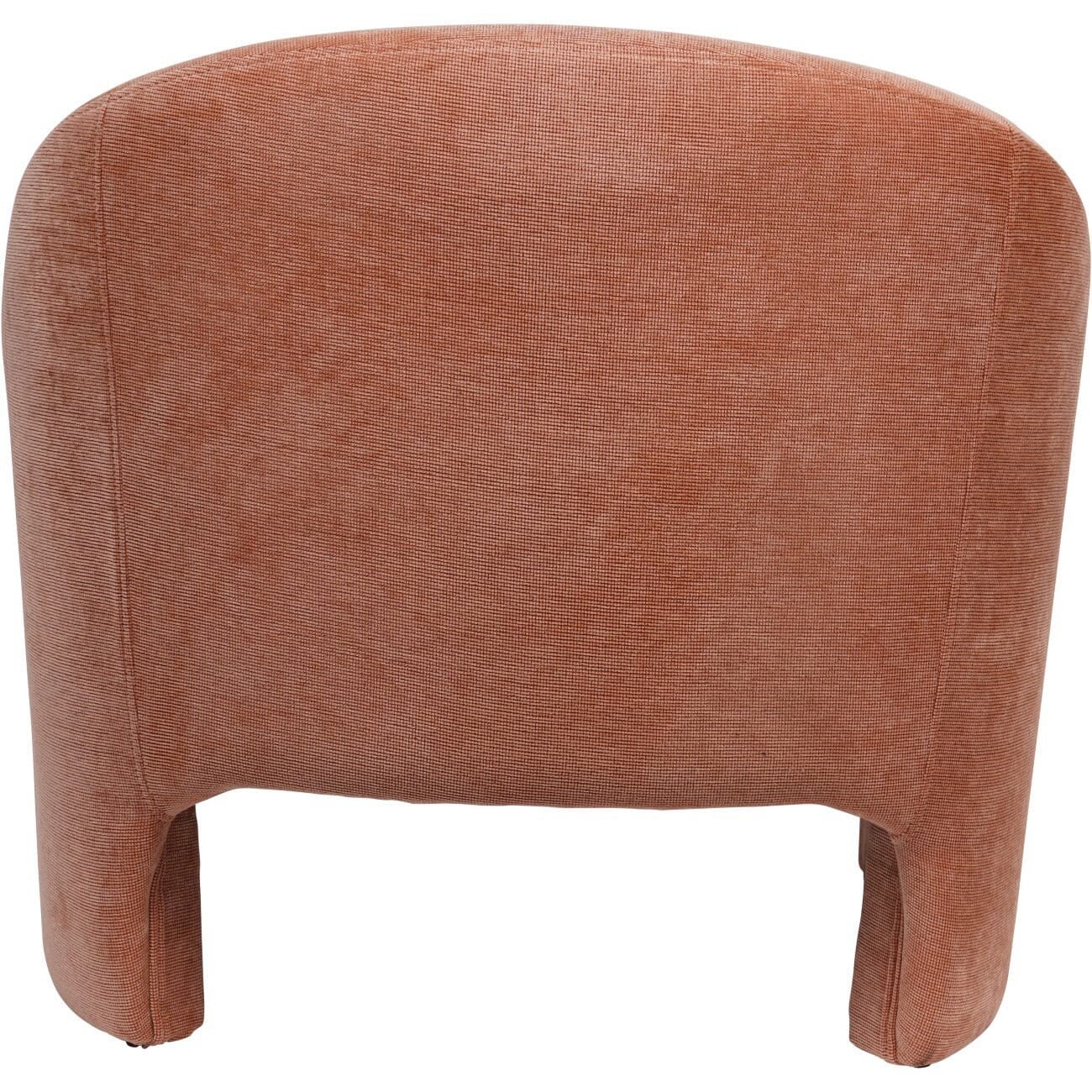 Cosmo Peachy Pink Chenille Statement Accent Chair Furniture