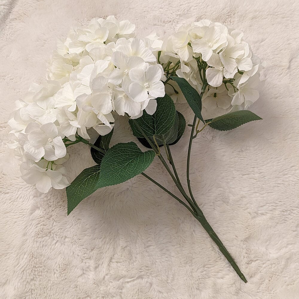Cream Hydrangea Faux Floral Bunch Accessories