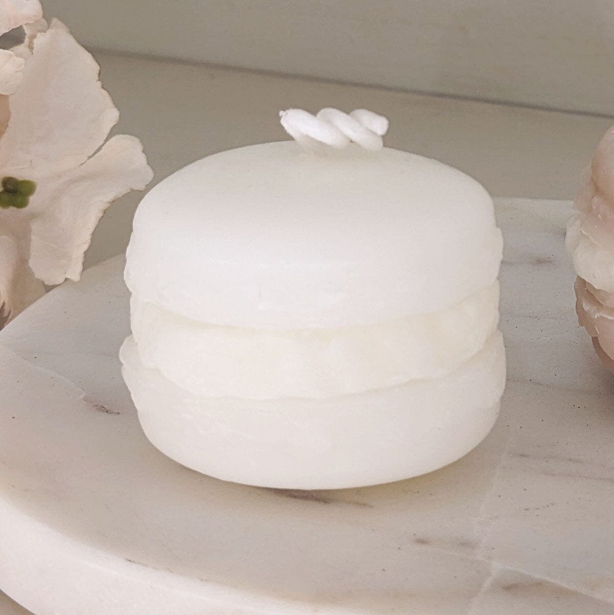 Cream Mini Macaron Decorative Candle Fragrance