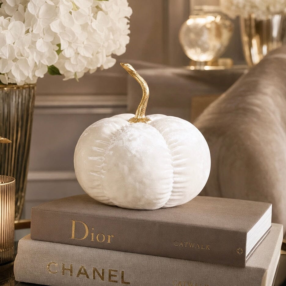 Cream Velvet Pumpkin Accessories