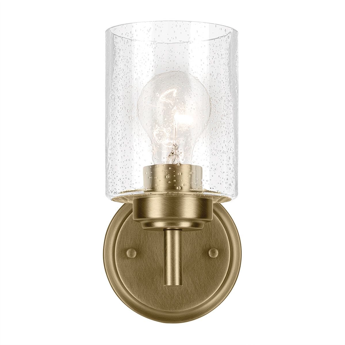 Cressida Gold & Glass Wall Light Lighting