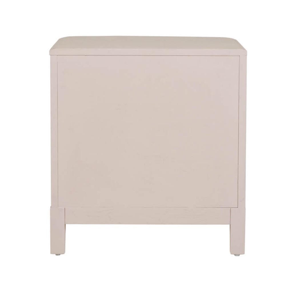 Dahlia Lightwash Wood 2 Drawer Bedside Table Furniture
