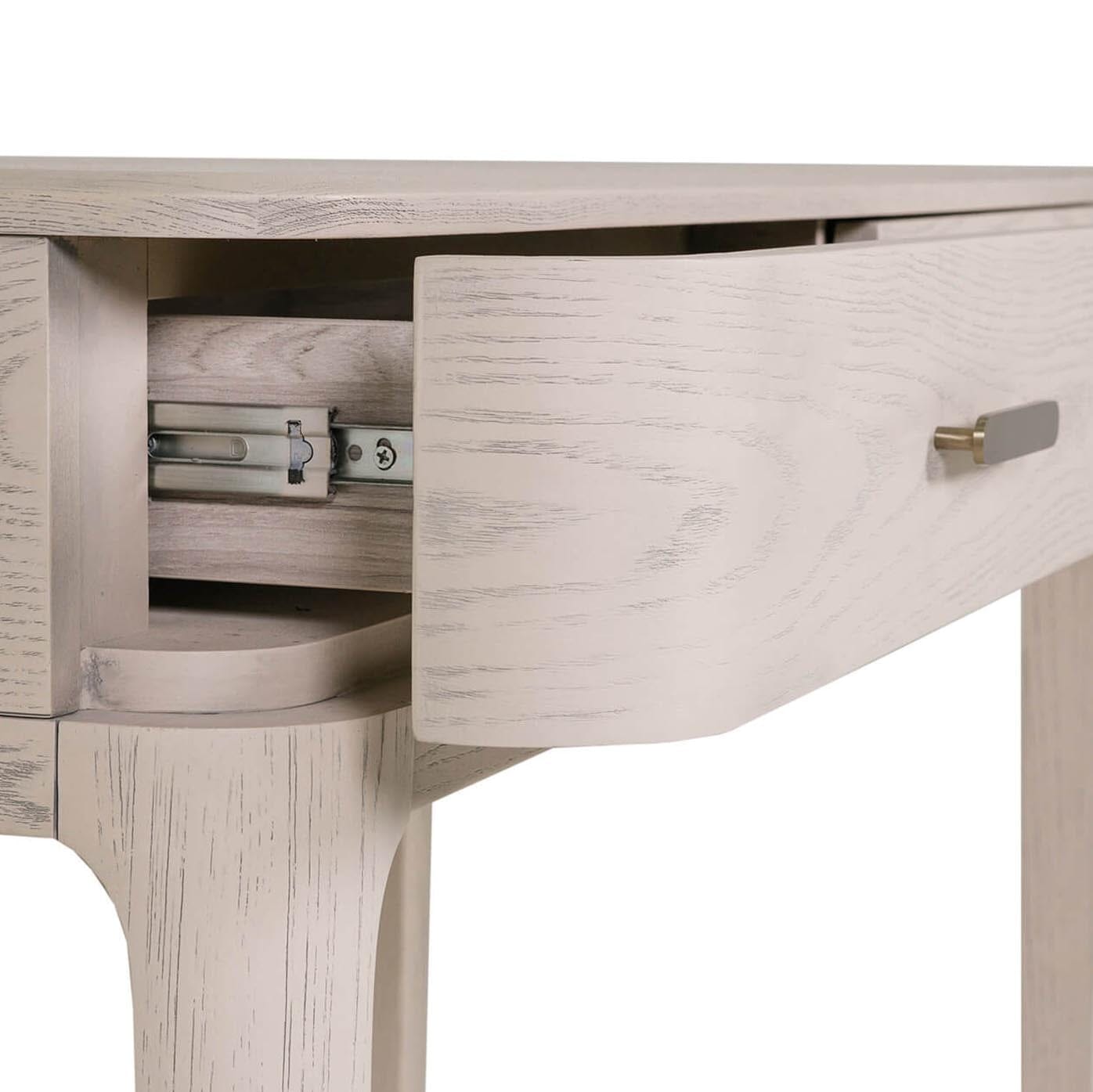 Dahlia Lightwash Wood Veneer 2 Drawer Dressing Table Furniture