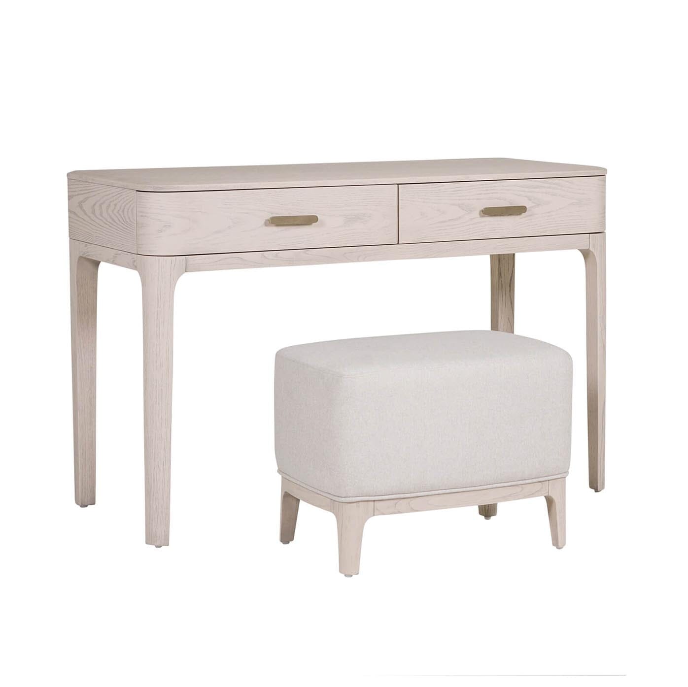 Dahlia Lightwash Wood Veneer 2 Drawer Dressing Table Furniture