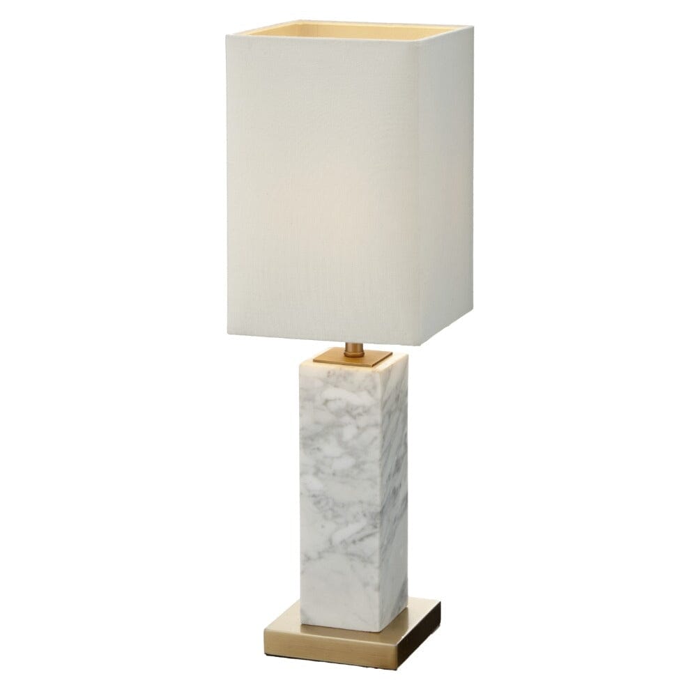 Dara White Marble Table Lamp Lighting