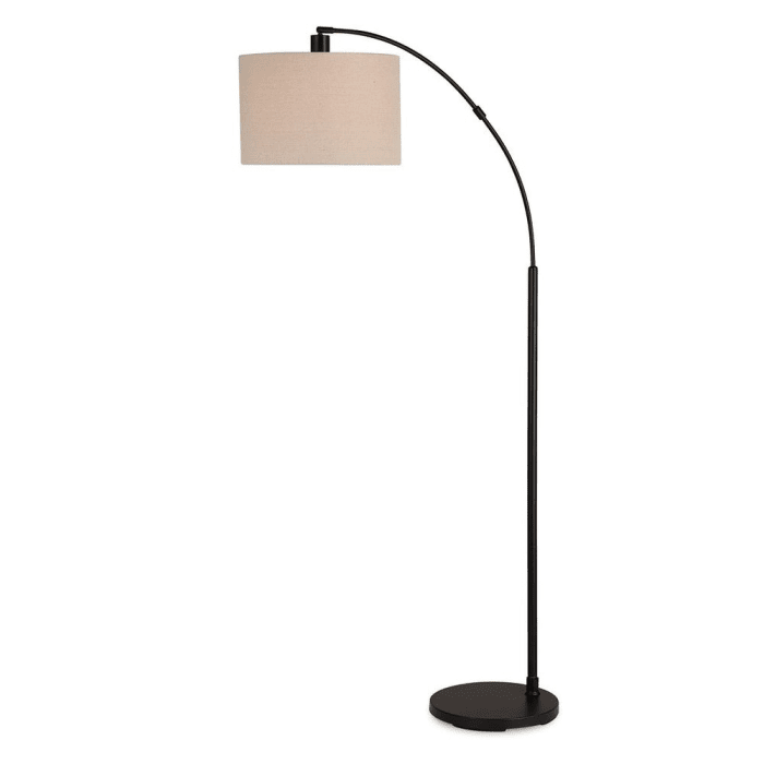 Dionne Black Curved Floor Lamp Lighting