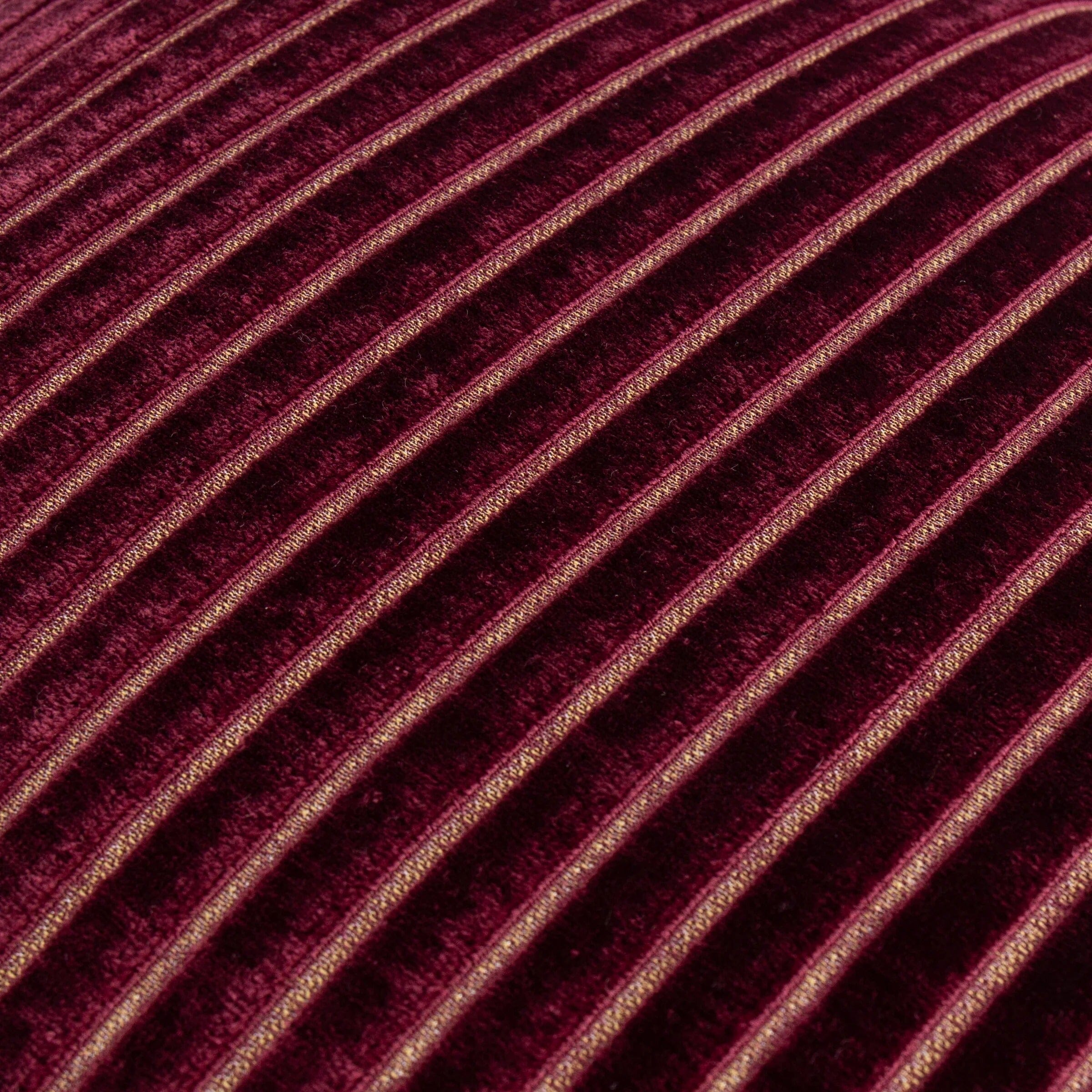 Dravenna Burgundy Striped Cushion- 50x50cm
