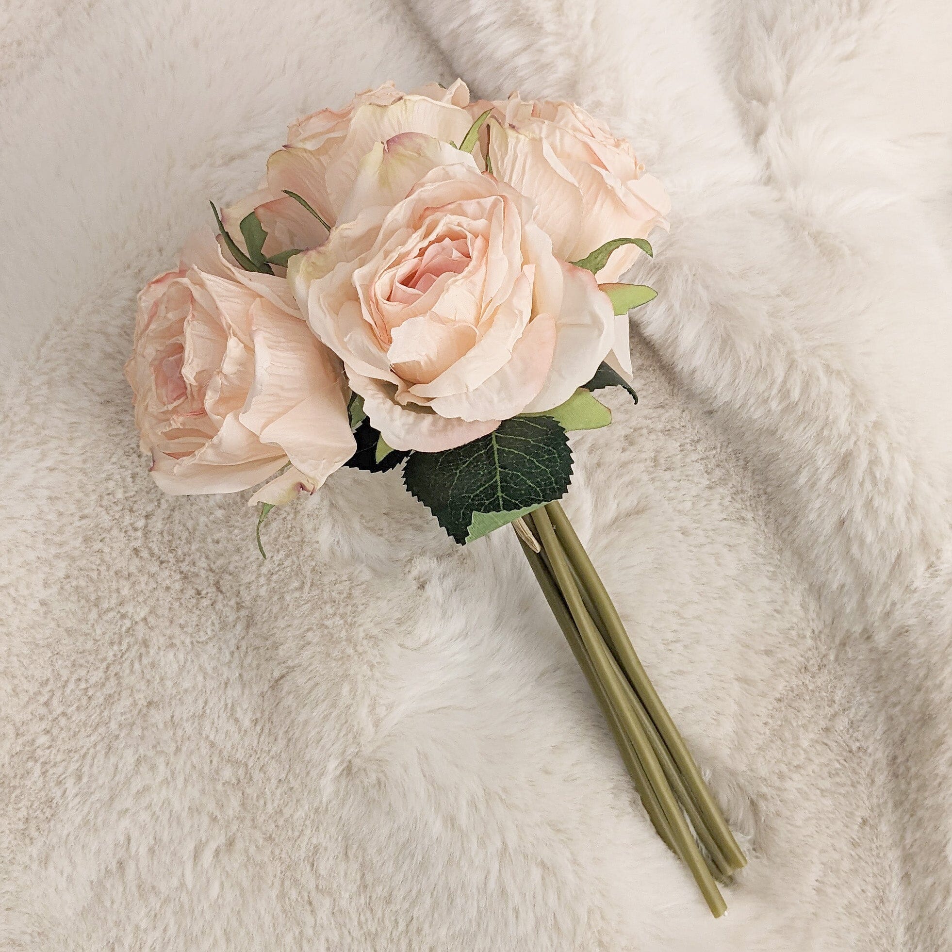 Dusty Pink Bunch of Faux Rose Florals Accessories