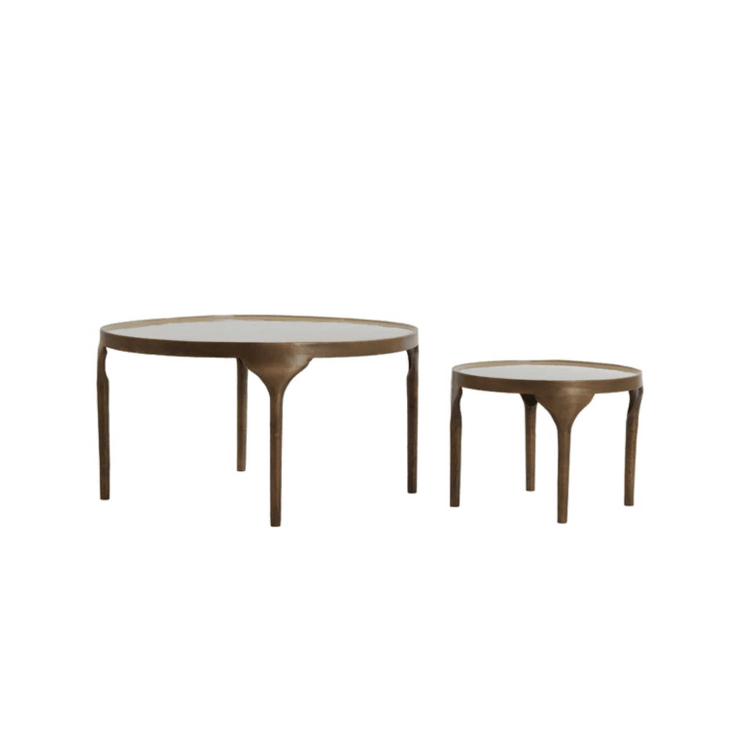 Edisto Antique Bronze Nested Side Tables- Set of 2 Furniture