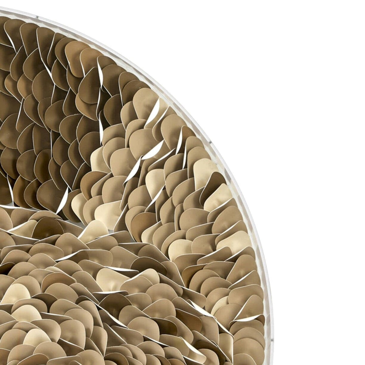 Eleanor Brown & Cream Textured Round Wall Art Accessories