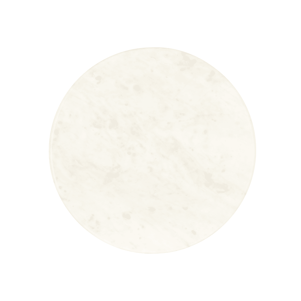 Elisse Cream & Gold Side Table with Marble Top Furniture
