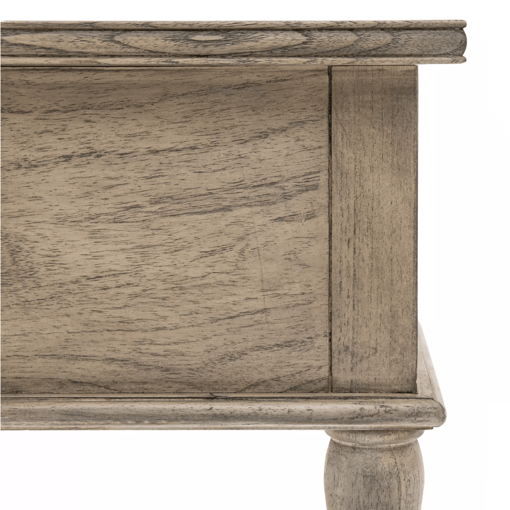 Elysium Natural Wood Push Drawer Coffee Table Furniture