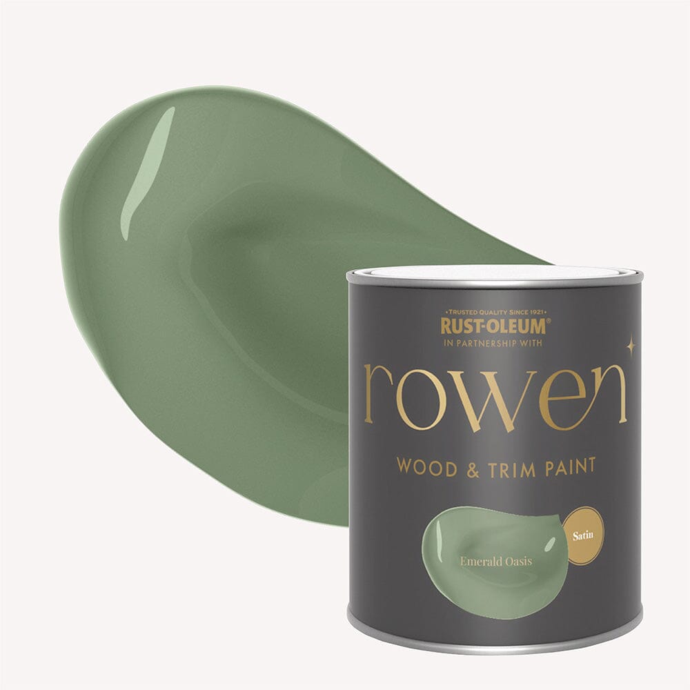 Emerald Oasis Satin Wood & Trim Paint - 750ml Home Improvement