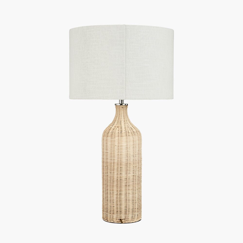 Emilia Natural Rattan Bottle Neck Table Lamp Lighting