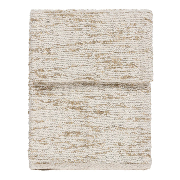 Escape Natural Textured Cream & Beige Throw Textiles