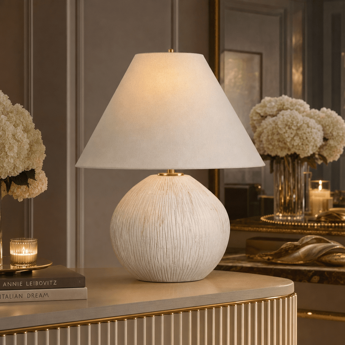Esmé Organic Rounded Table Lamp Lighting