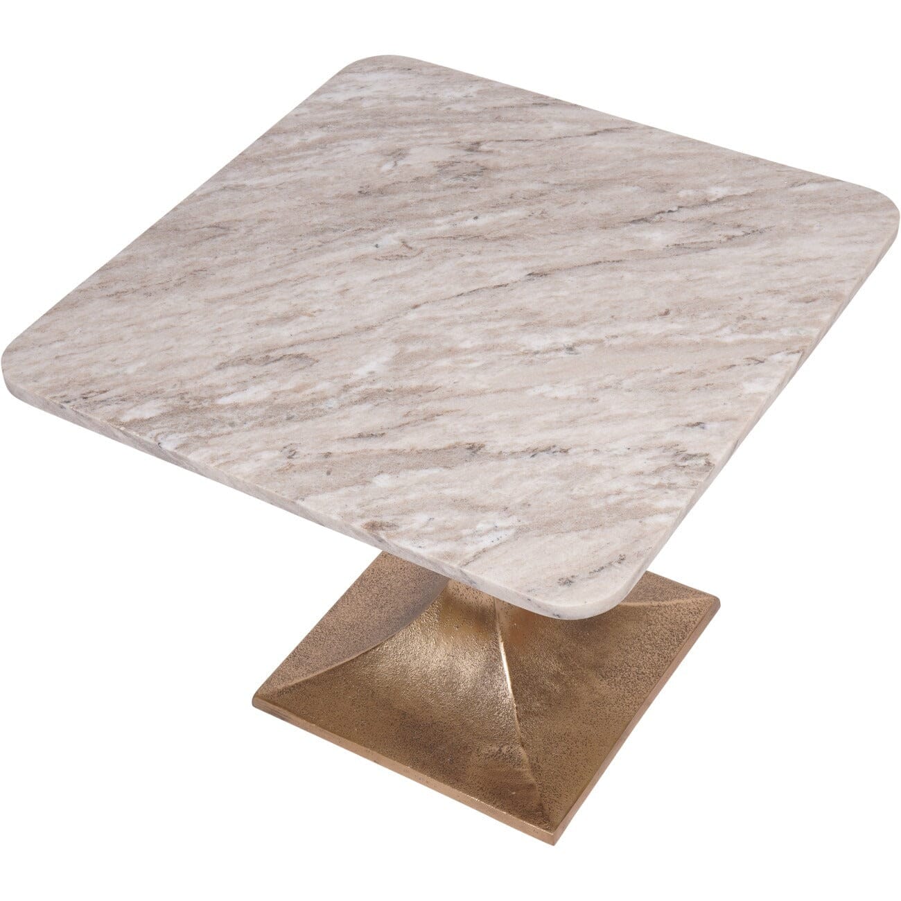 Eurydice Marble & Bronze Luxury Side Table Furniture