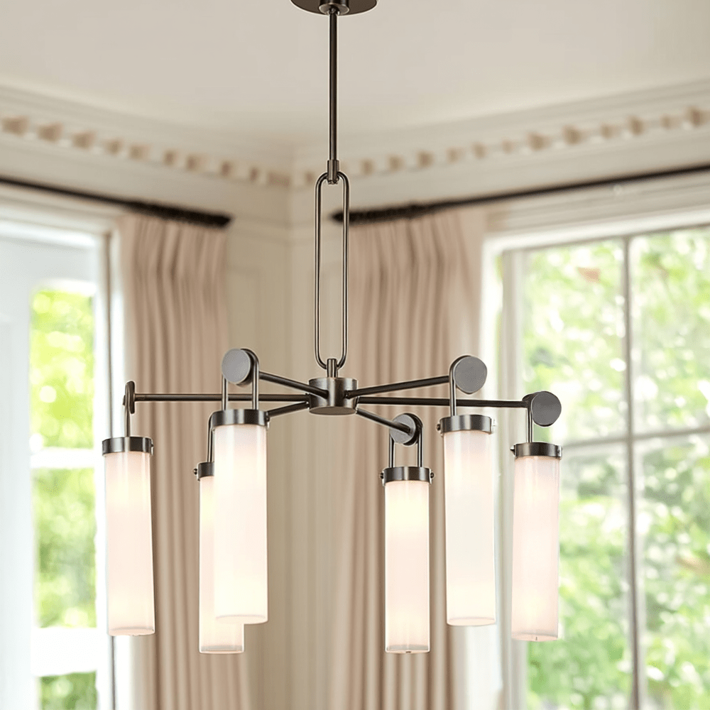Fable Antique Bronze 6 Light Pendant Ceiling Light Lighting