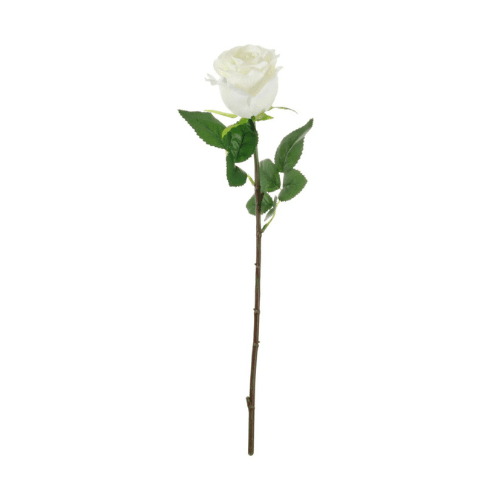 Faux Cream Rose Single Stem Floral Accessories