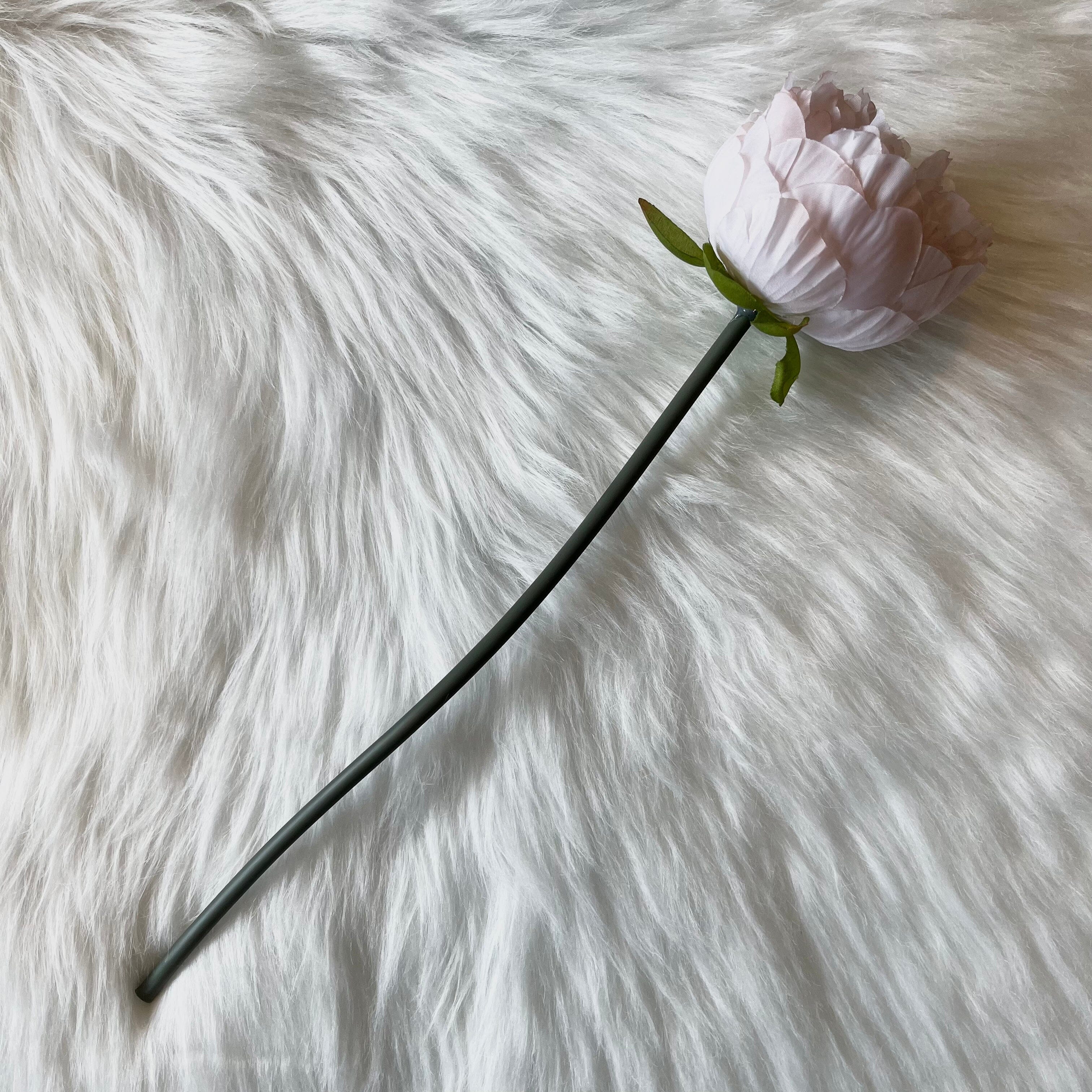 Faux Nude Peony Single Stem Flower Accessories