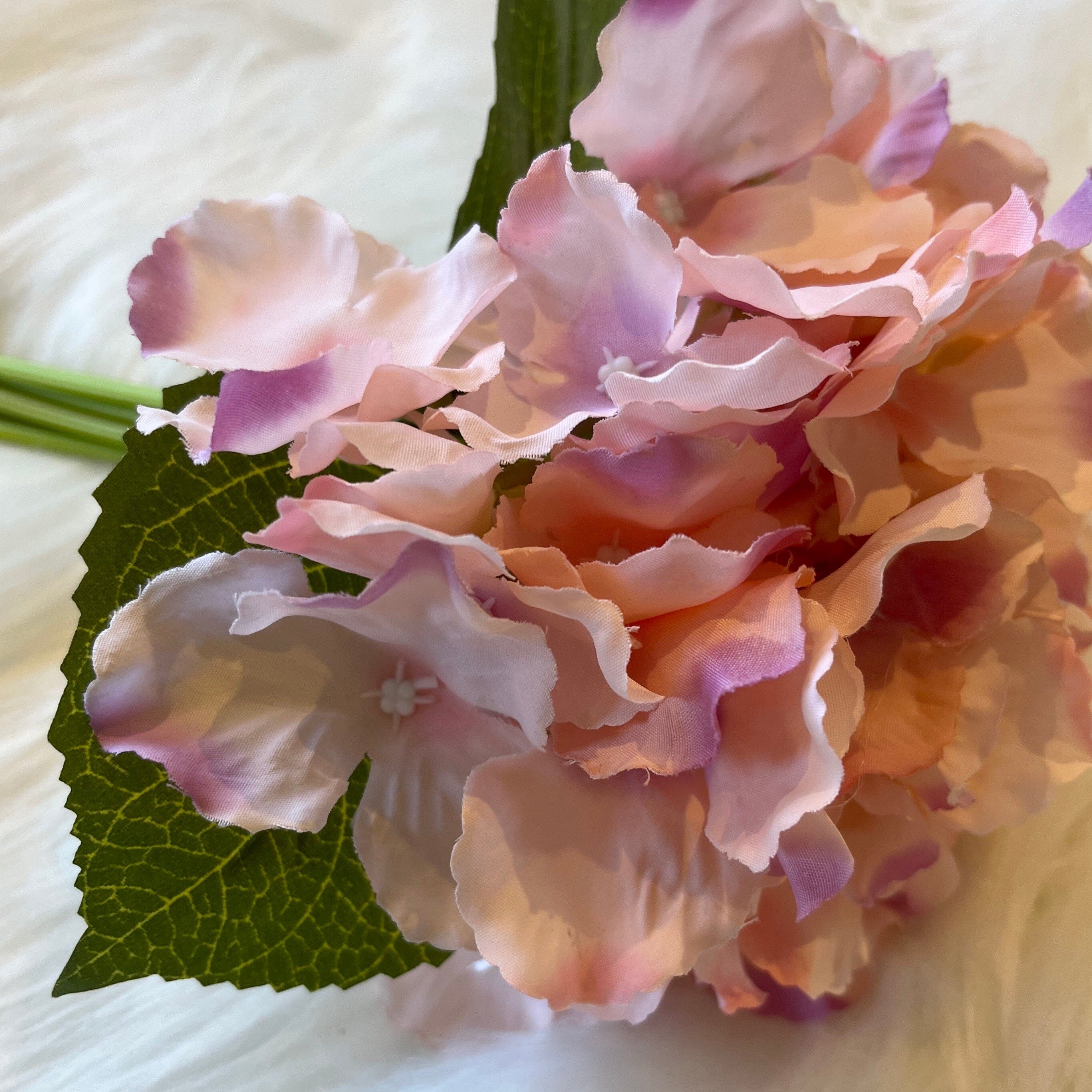 Faux Pink Hydrangea Bouquet of Flowers Accessories