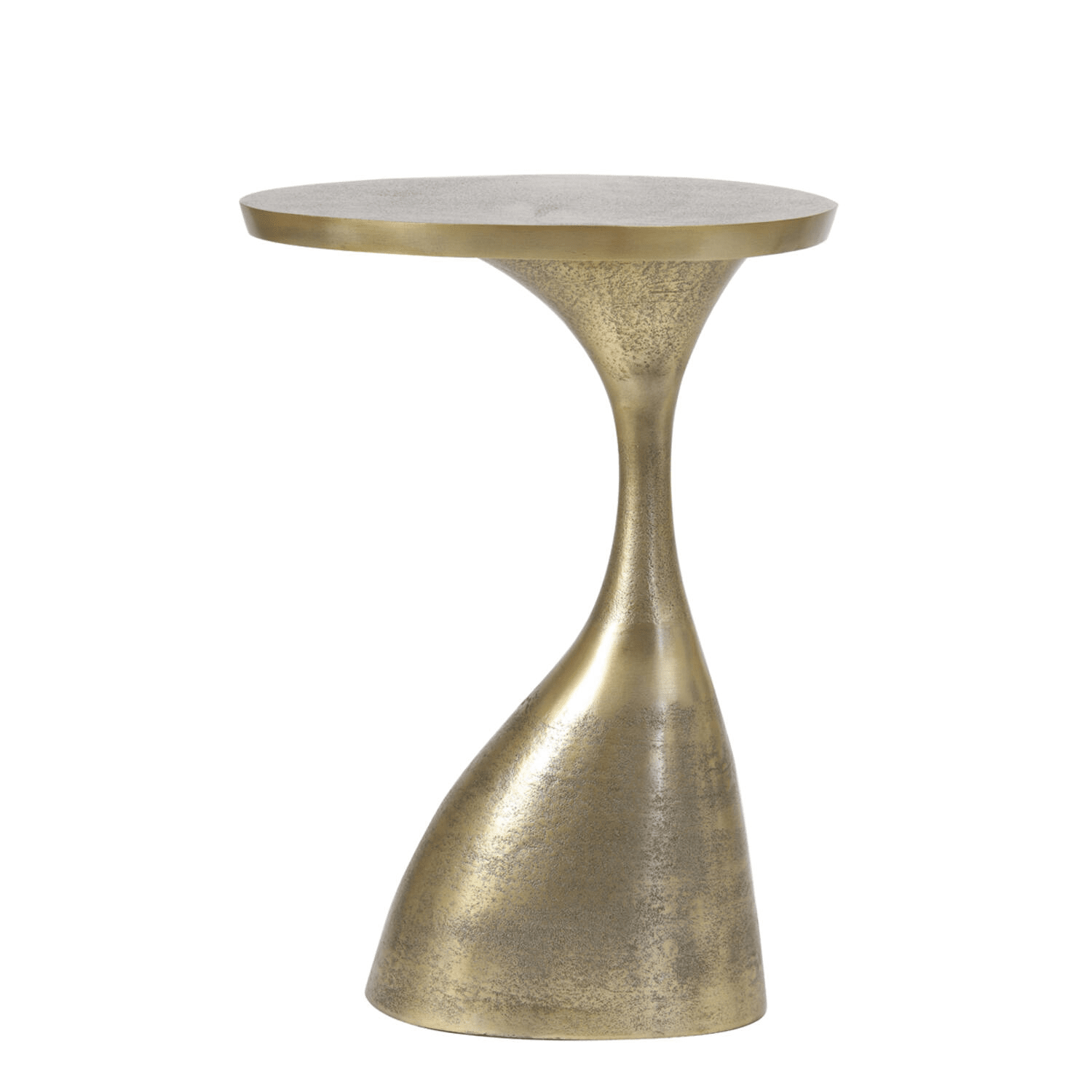 Felima Antique Brass Side Table Furniture