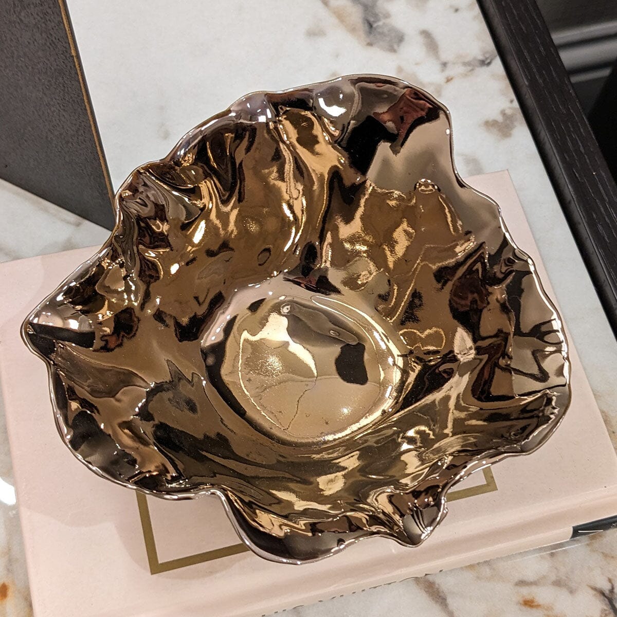 Ferrero Copper Abstract Decorative Bowl Accessories