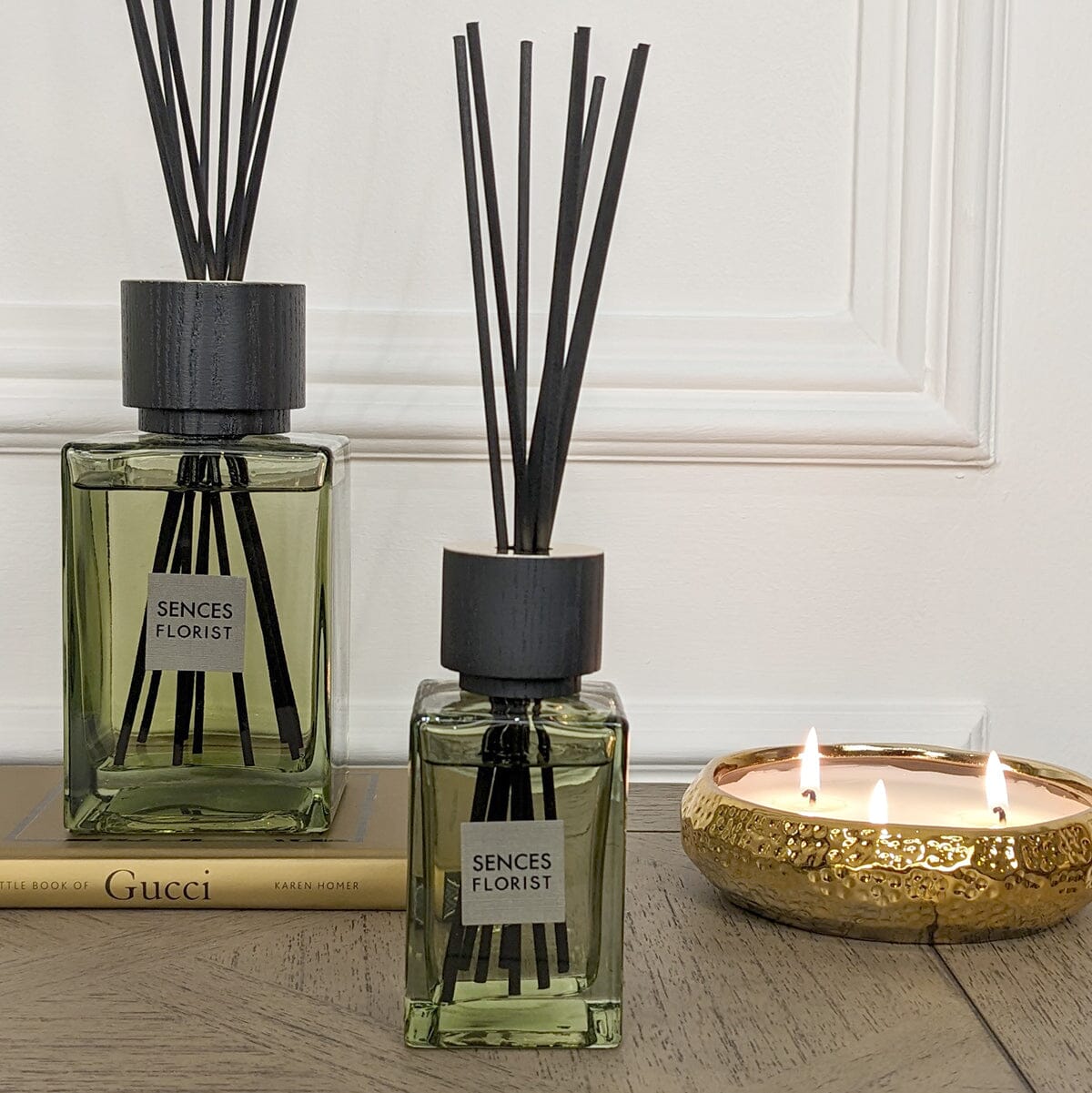 Florist Petite Green Glass Reed Diffuser - 120ml Accessories