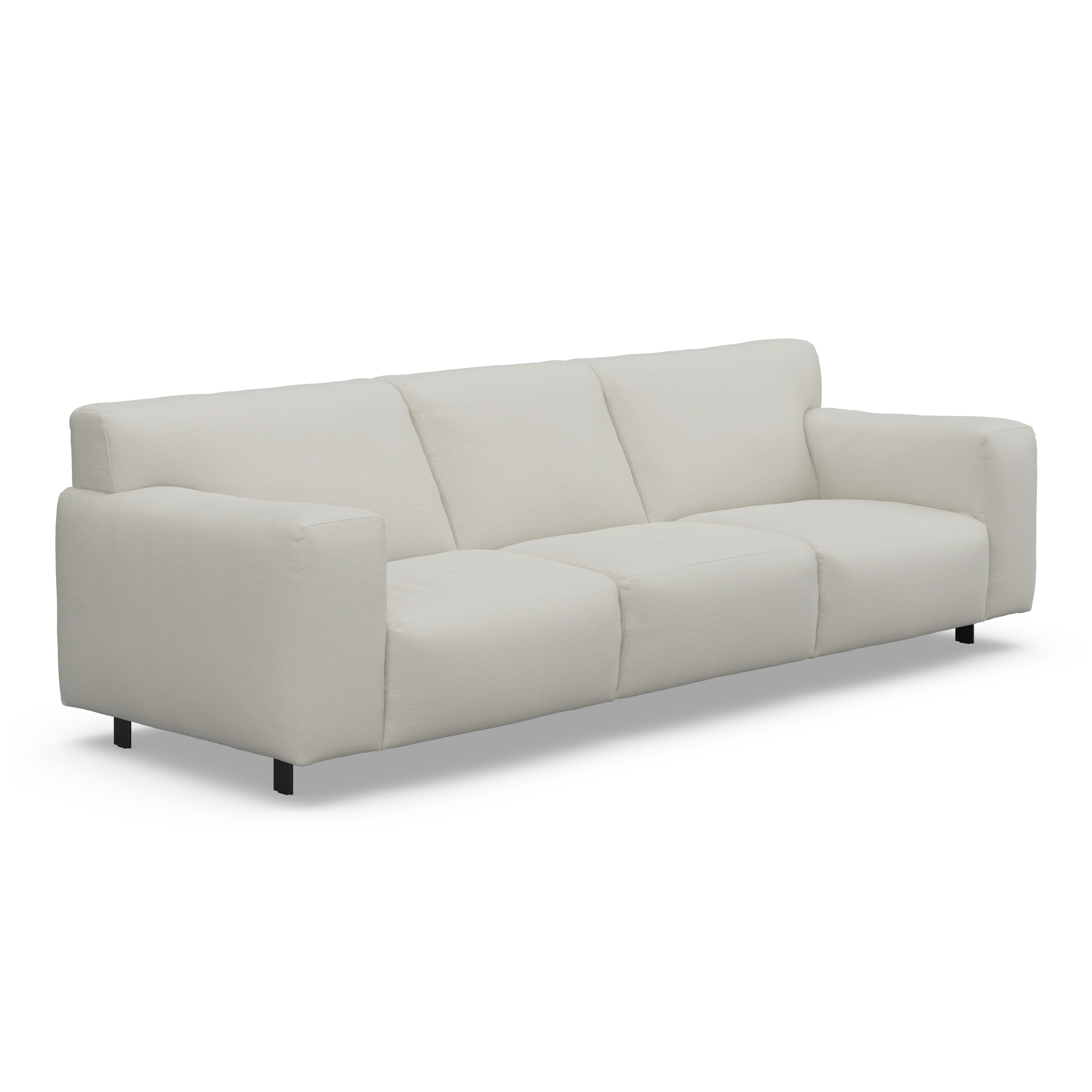 Freja Off White Textured 4 Seater Sofa Sofa