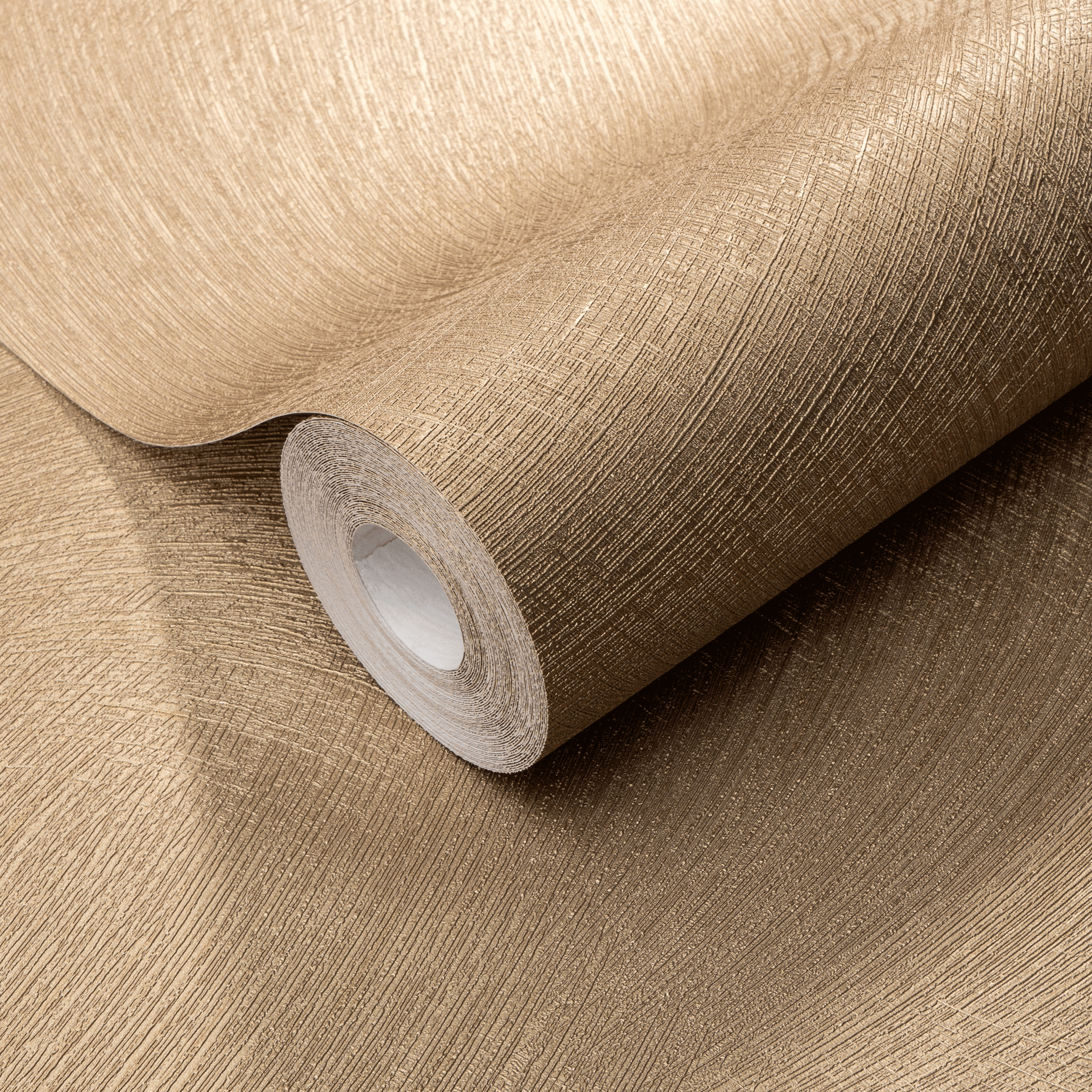 Genoa Gold Metallic Wispy Abstract Lines Patterned Wallpaper Home Improvement