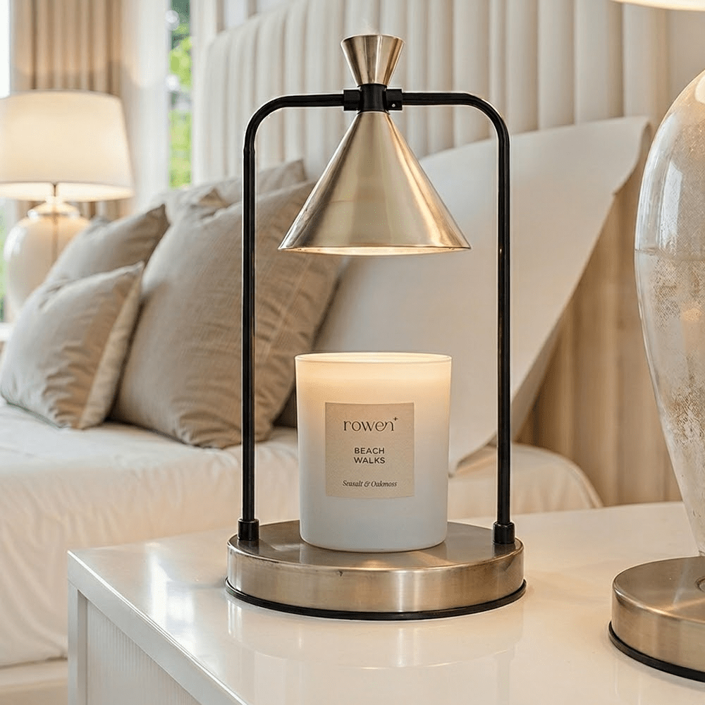 Gianna Gold & Black Candle Warmer Lamp Fragrance