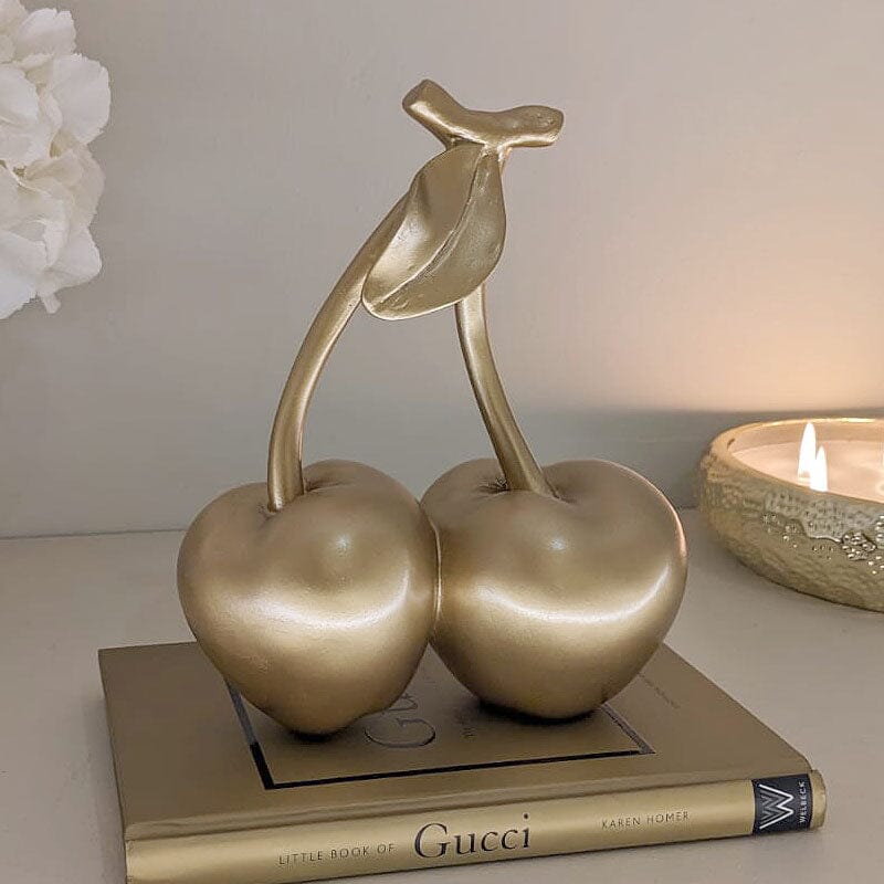 Gold Decorative Cherry Ornament Accessories