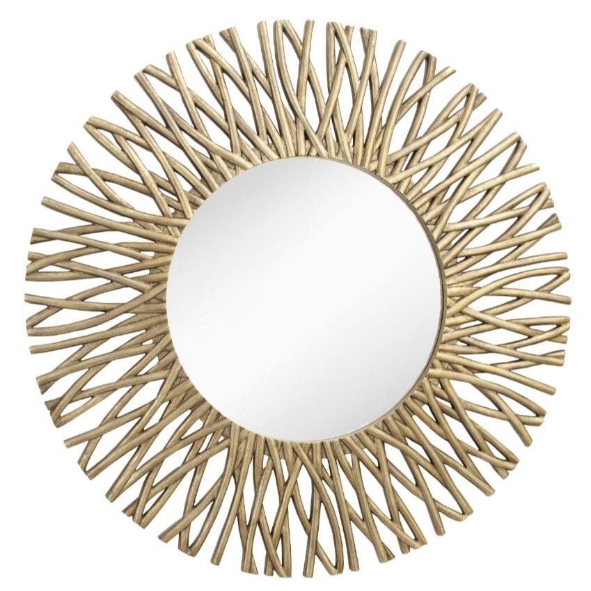Graziana Gold Statement Round Mirror Accessories