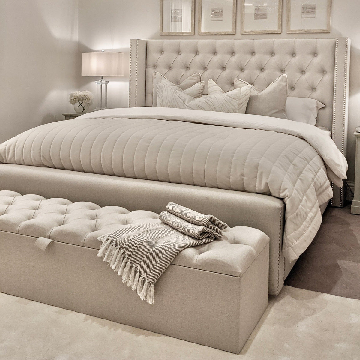 Harper Luxury Grey Fabric Sample Sample