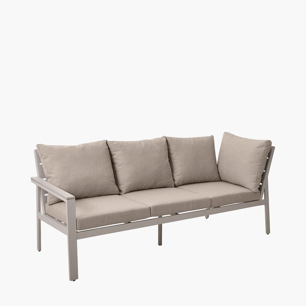 Hawaii Cream & Taupe 5 Piece Outdoor Corner Dining Set Outdoor