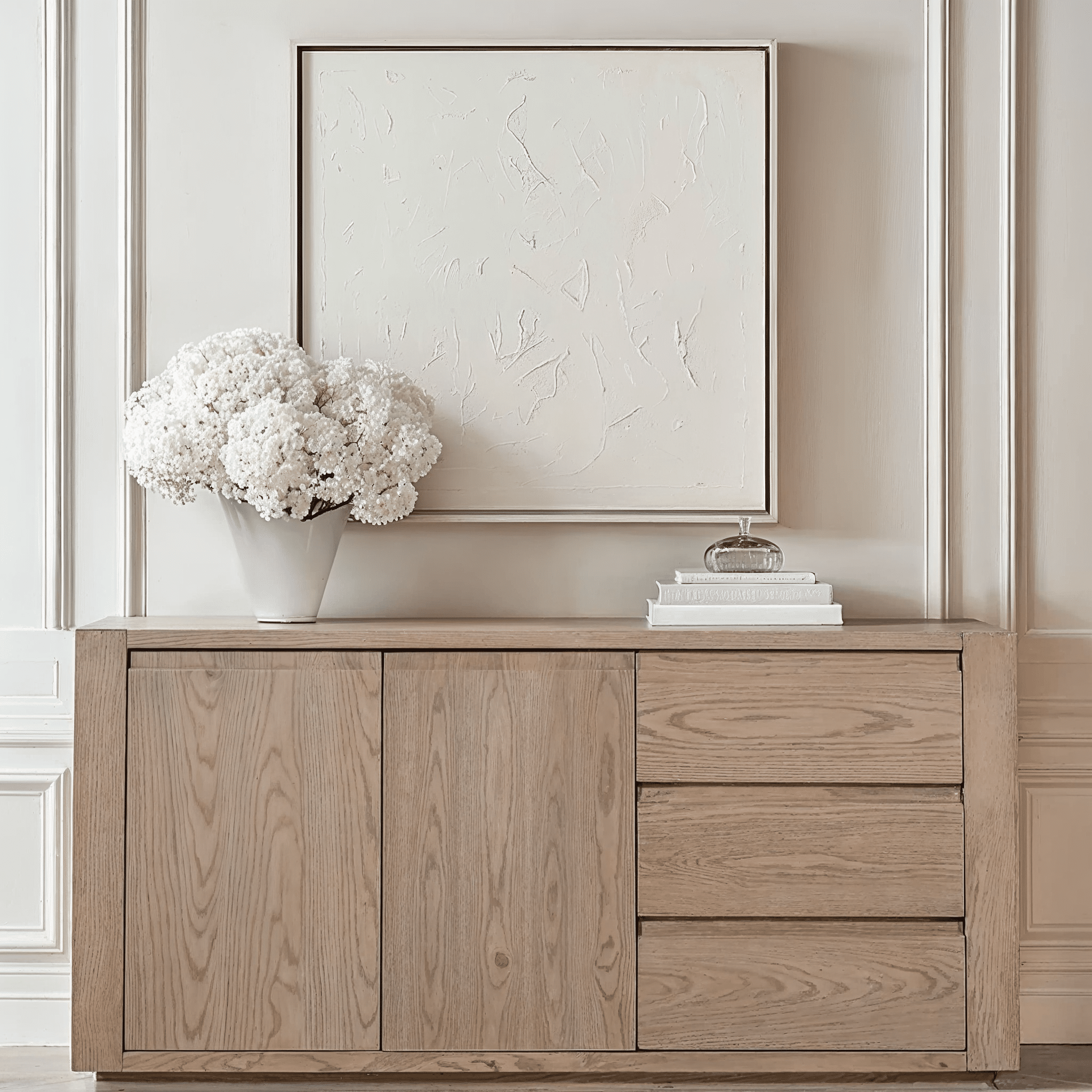 Hayden Smoked Oak 2 Door 3 Drawer Sideboard Furniture