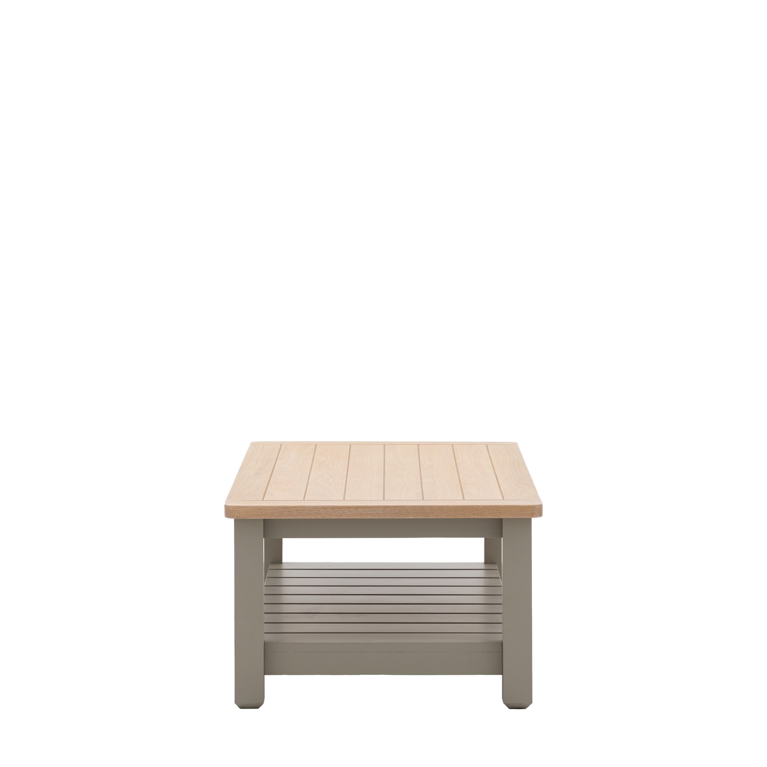 Highclere Sage Green Painted Coffee Table with Oak Top Furniture