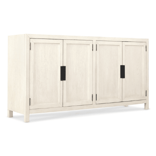 Hudson White Washed Wood 4 Door Sideboard Furniture
