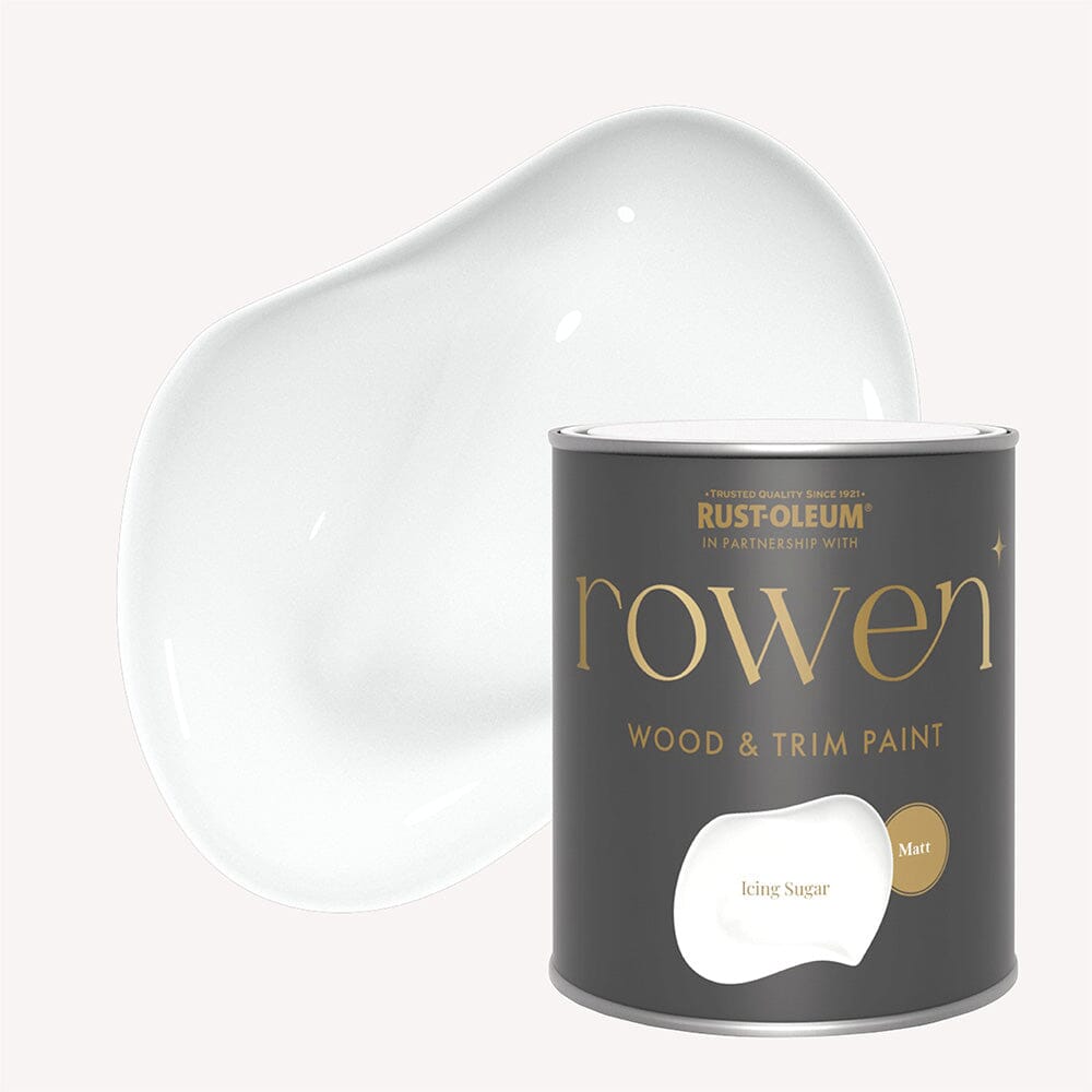 Icing Sugar White Matt Wood & Trim Paint - 750ml Home Improvement