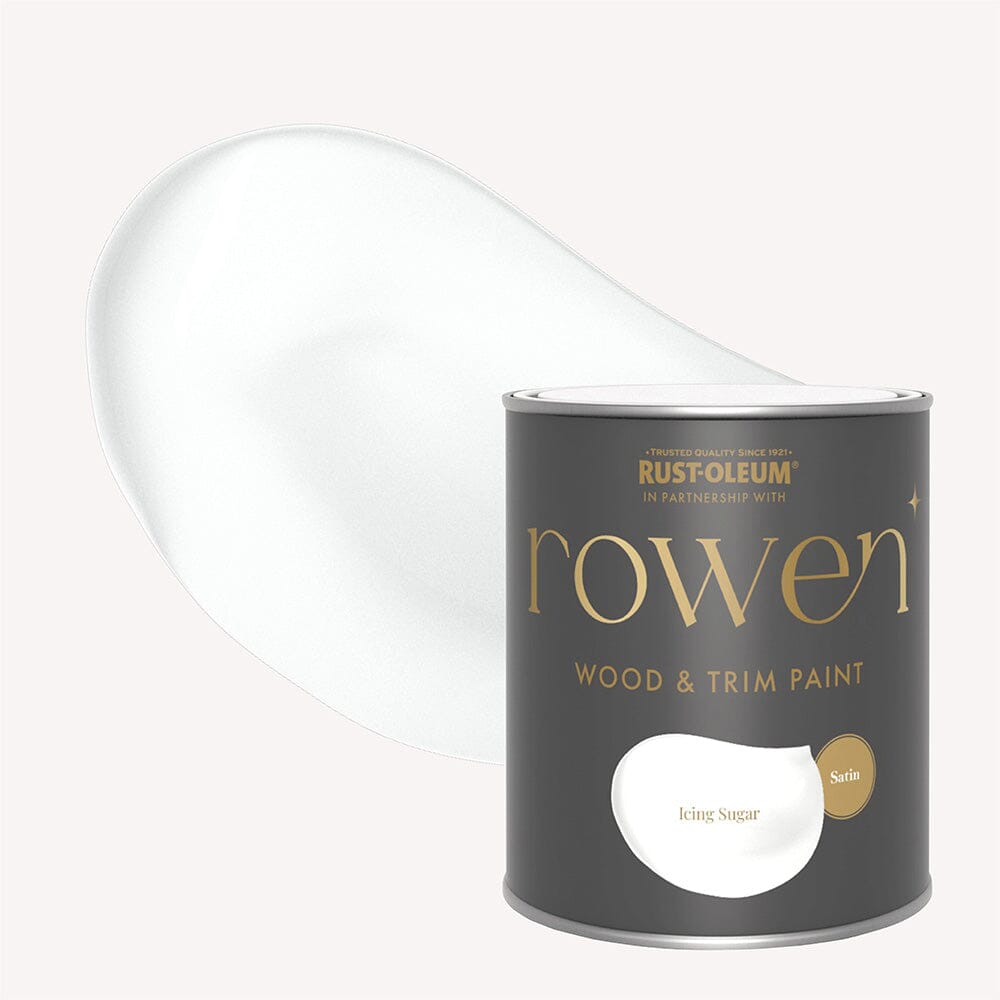 Icing Sugar White Satin Wood & Trim Paint - 750ml Home Improvement