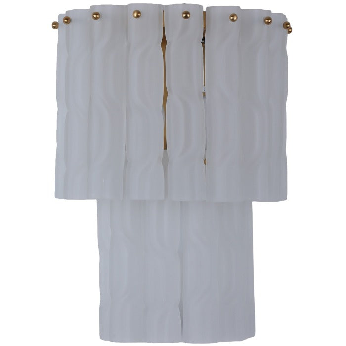 Ophelia Luxury Frosted Glass 2 Tier Wall Light
