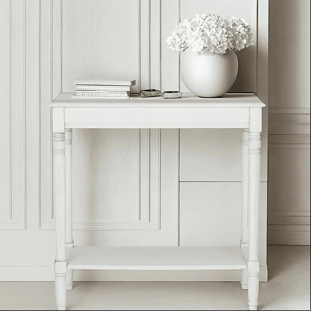 In Stock - Nia White Wooden Console Table Furniture