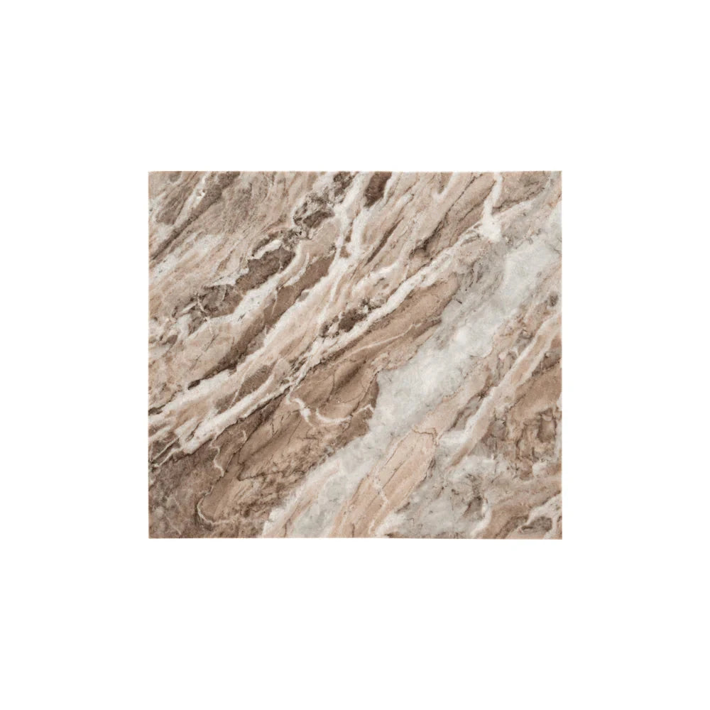 In Stock - Sylvaine Taupe & Marble Sofa Table Furniture