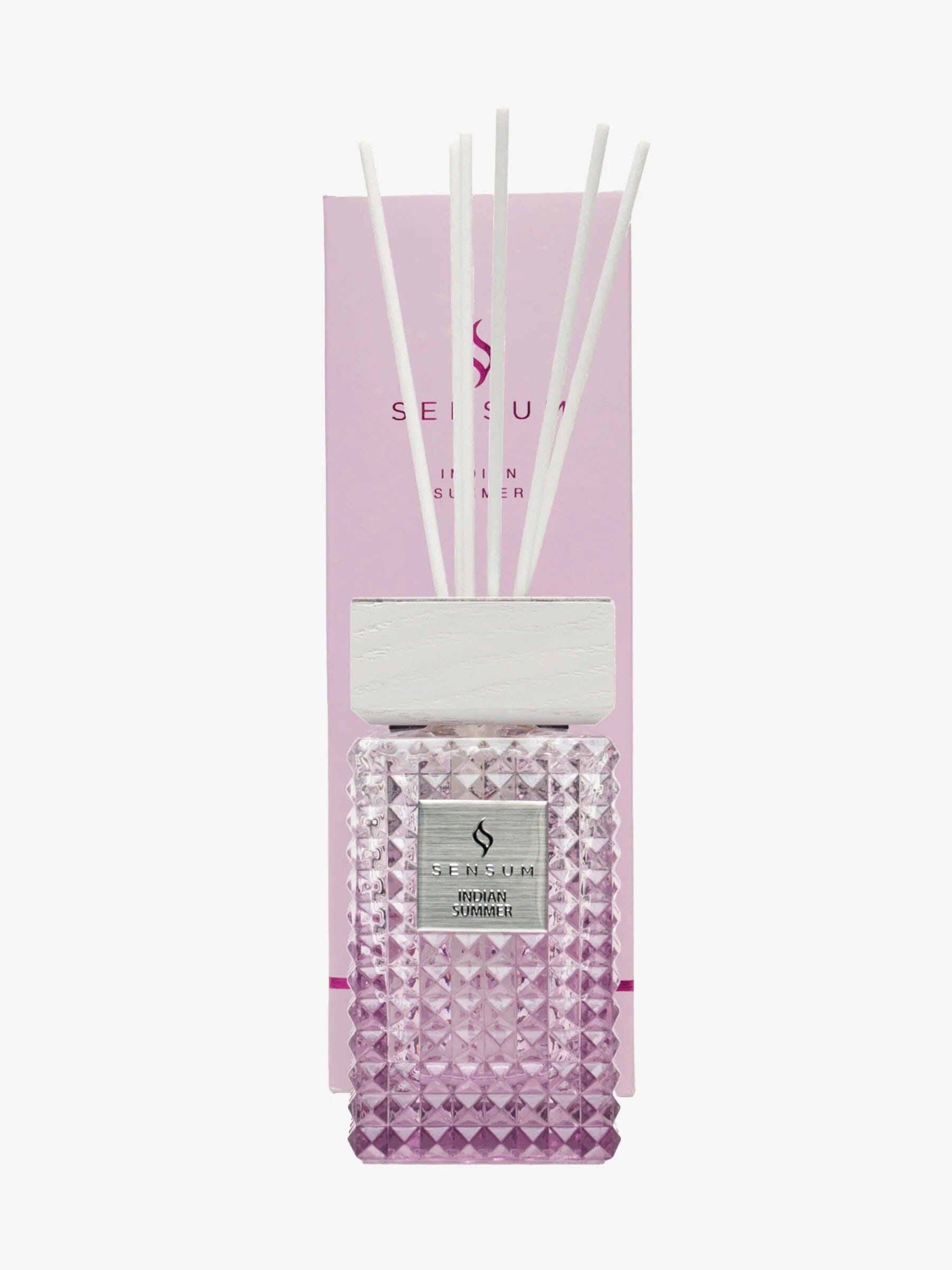 Indian Summer Petite Pink & White Luxury Reed Diffuser - 150ml Fragrance