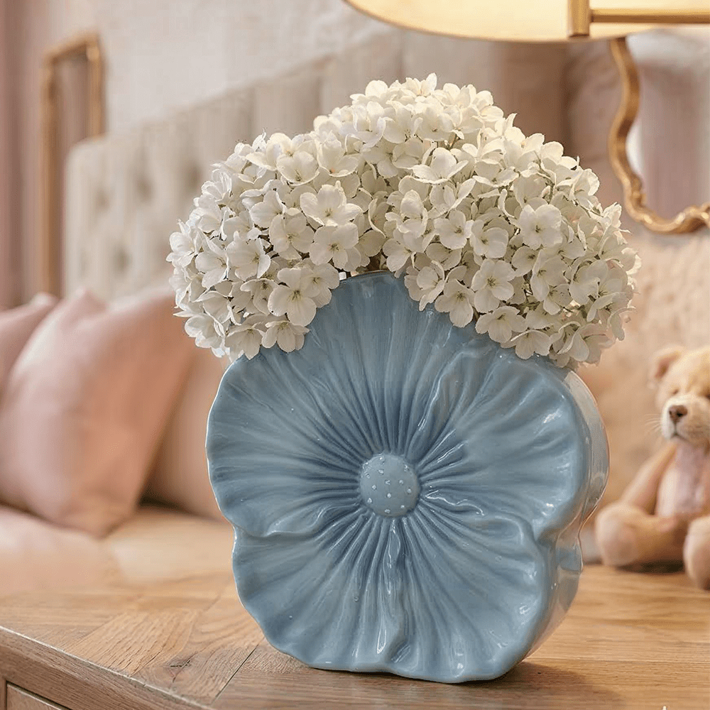 Indra Blue Flower Decorative Vase Accessories