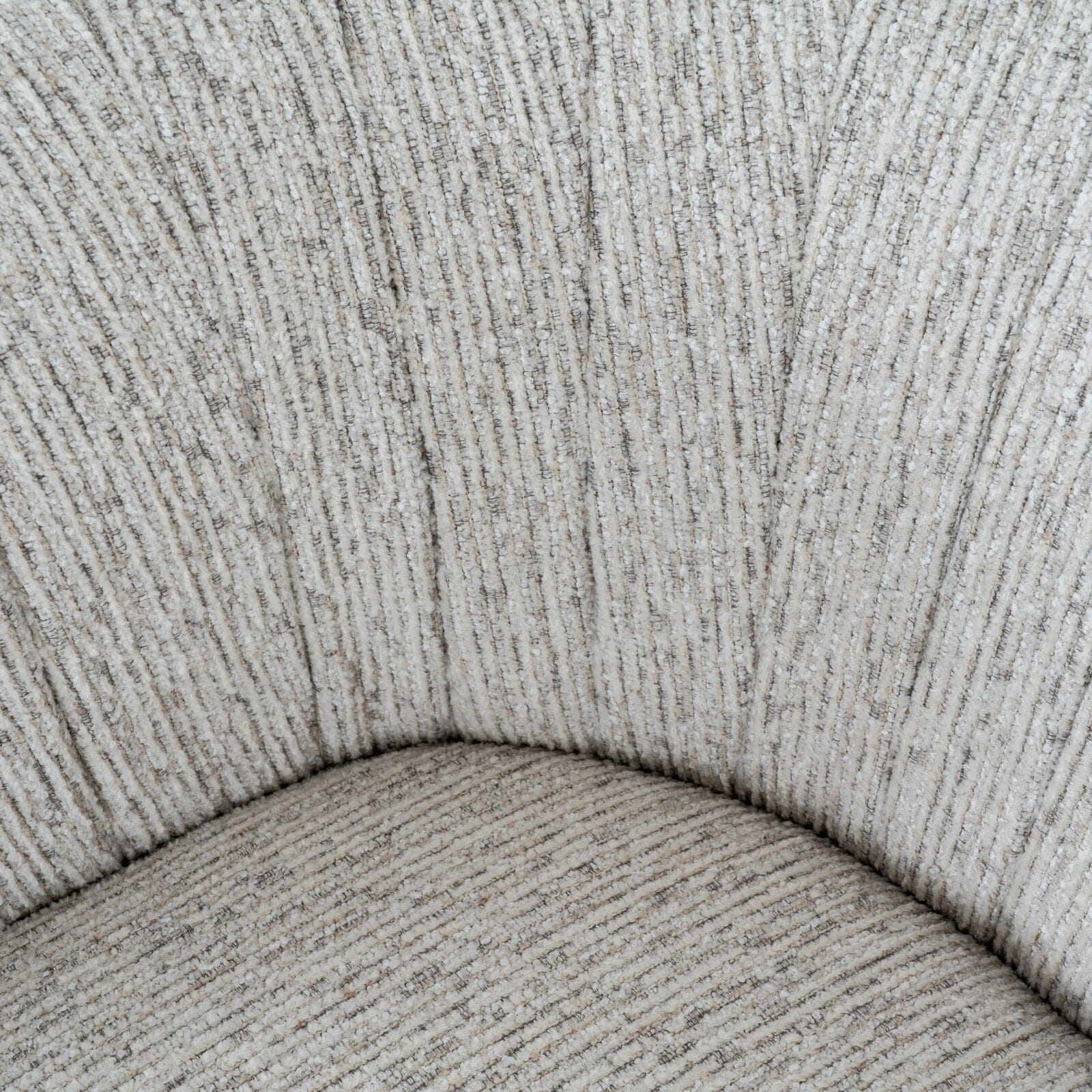 Isolinia Cream Textured Curved Accent Chair Furniture