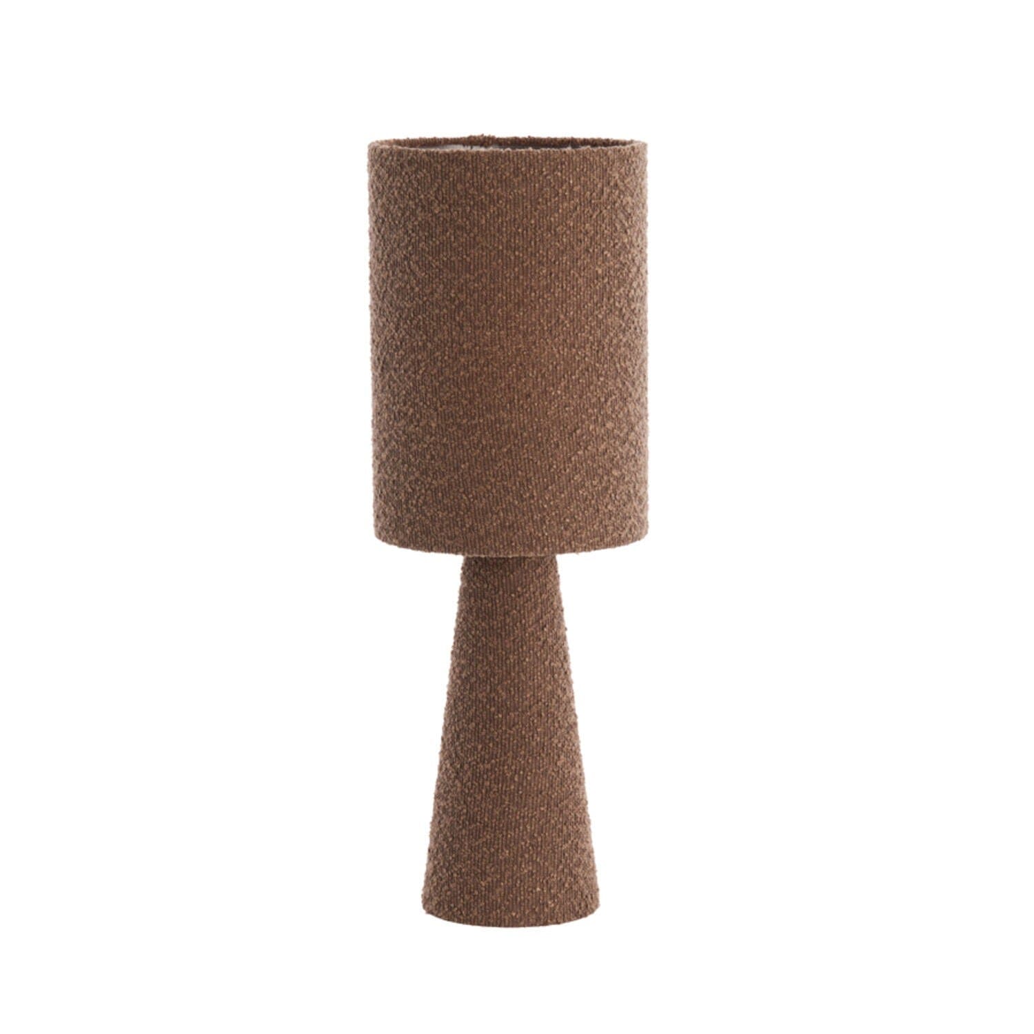 Joby Brown Boucle Table Lamp Lighting
