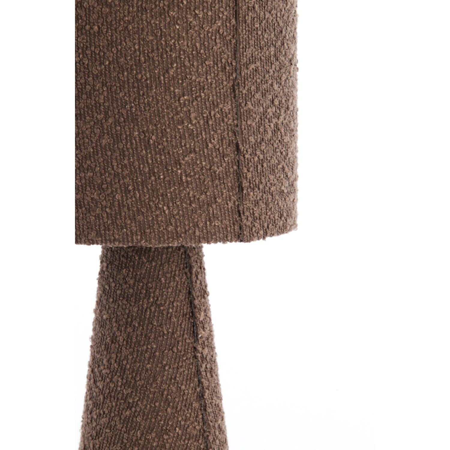 Joby Brown Boucle Table Lamp Lighting