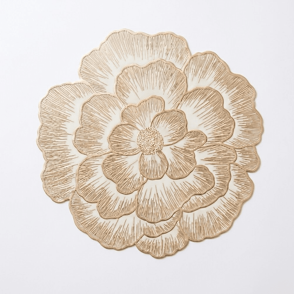 Jodie Gold Flower Placemat Accessories