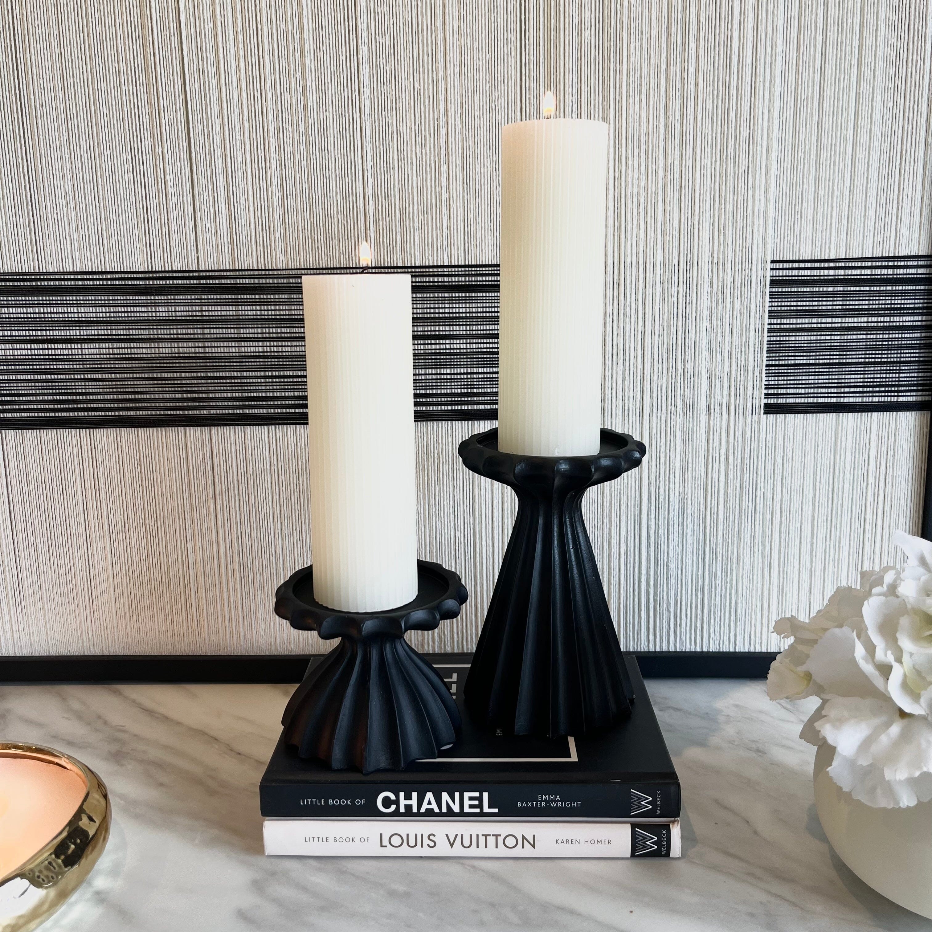 Jozette Mini Black Decorative Candle Holder Accessories